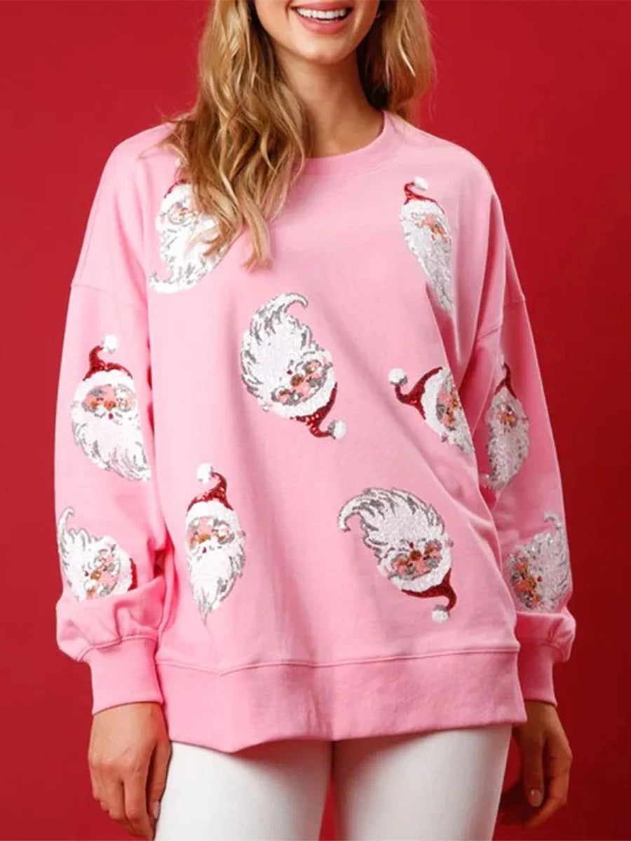 Santa Sequins Sweatshirt